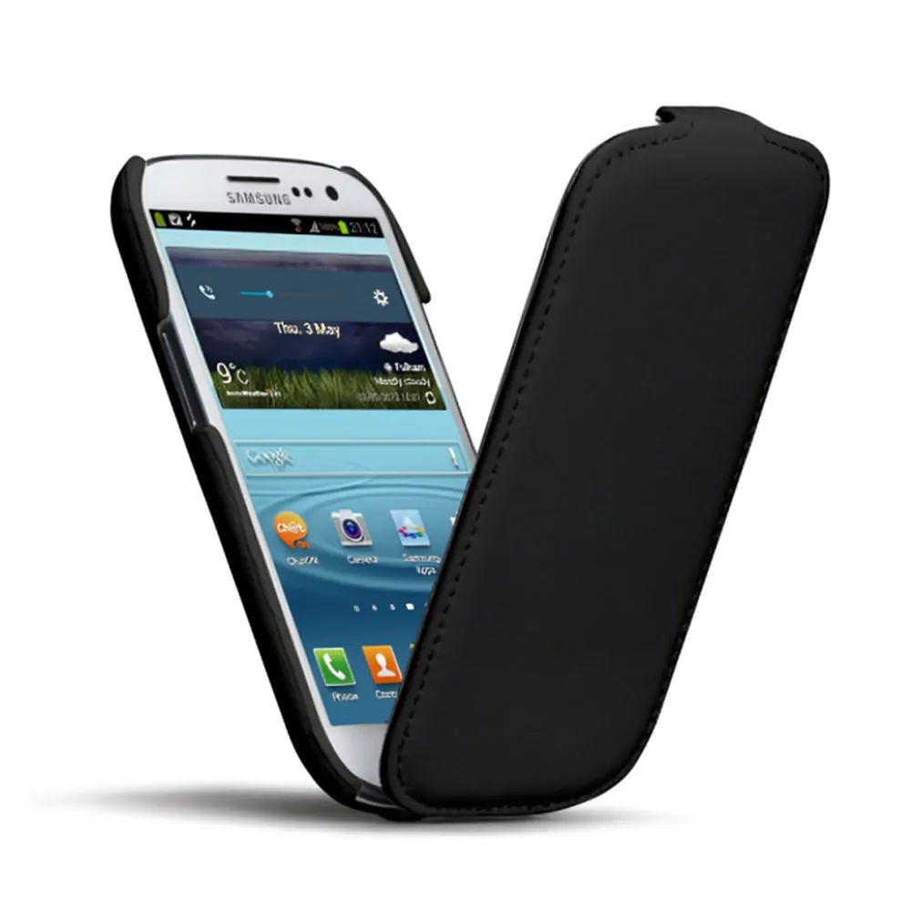Kалъф за телефон Case-Mate Signature Flip Case 5057305 10-76  За Samsung Galaxy S3 i9300  Кожа  Черен