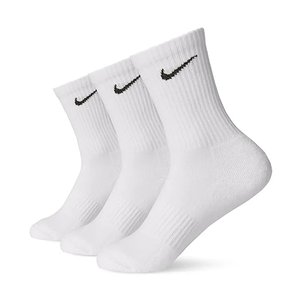 Комплект унисекс чорапи Nike Performance cotton lightweight SX7676-100, 3 чифта, Памук, Бял, 38-44 EU