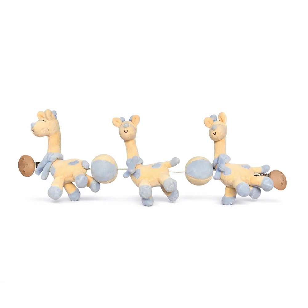 Бебешка плюшена играчка Chippo 21-133-214 1-100  Жирафи  Щипки за закрепване  40 x 15 см  Жълт син