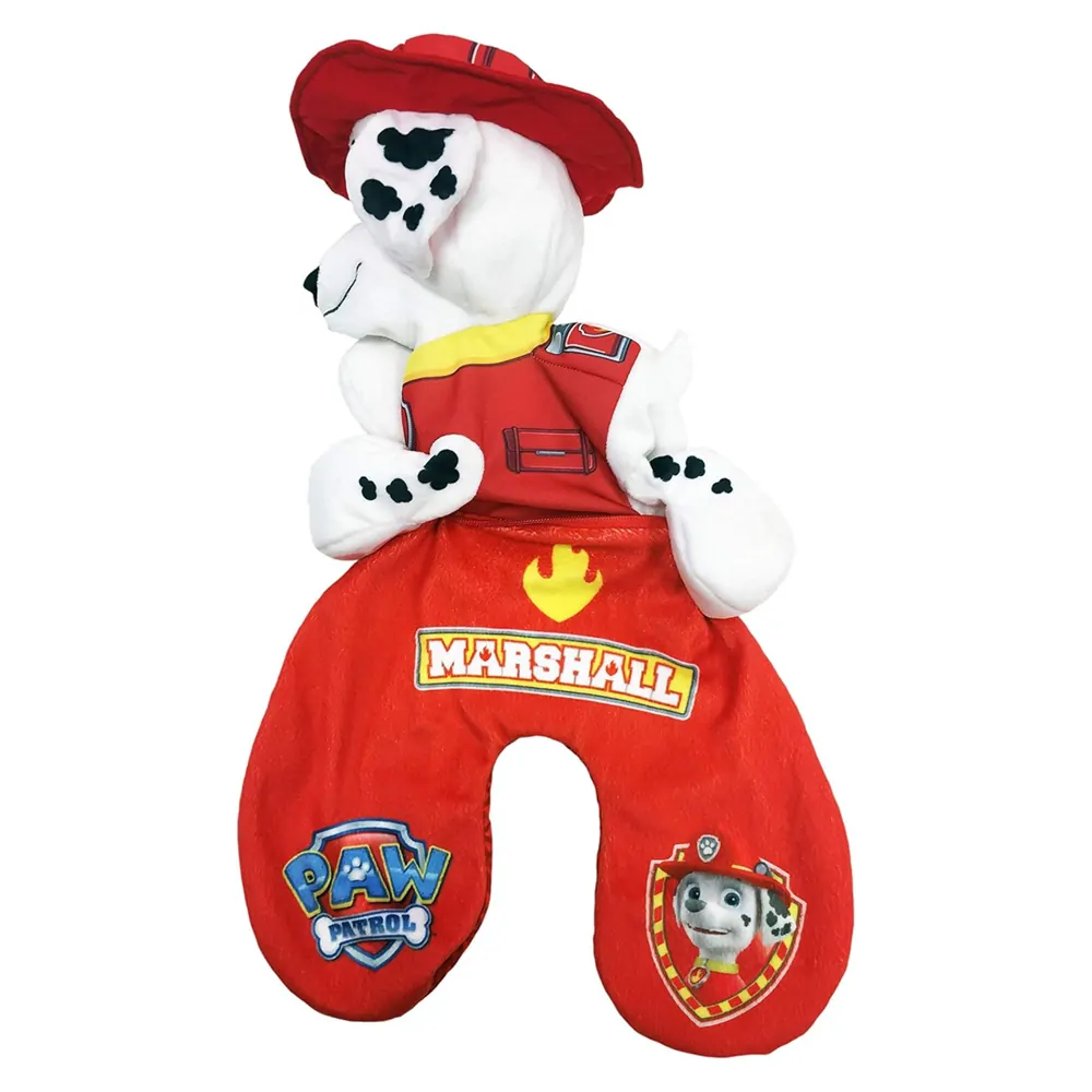 Плюшена играчка възглавница за път Paw Patrol Marshall 21-99-404 1-100  2 в 1 дизайн  Червен