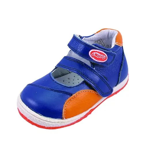 Детски обувки Chippo Baby 09225  19-24  Тройна-кожа  Тъмносин Оранжев