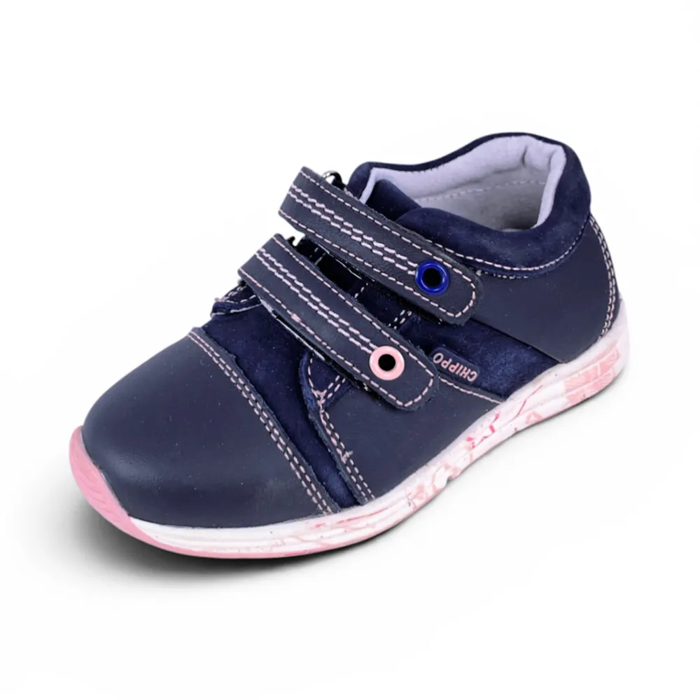 Детски обувки Chippo Kids 812926-2 15-143  25-29  Естествена кожа  Тъмносин Розов