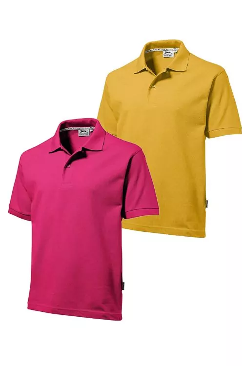 Комплект тениски с поло яка Slazenger 25047-2 25047-DPKGD-S  2 броя  Яркорозов и Златен  Размер S