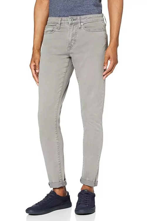Мъжки дънки Find 2739173-A15625  Slim Fit  Изчистен дизайн  Памук  Сив  W33 L34