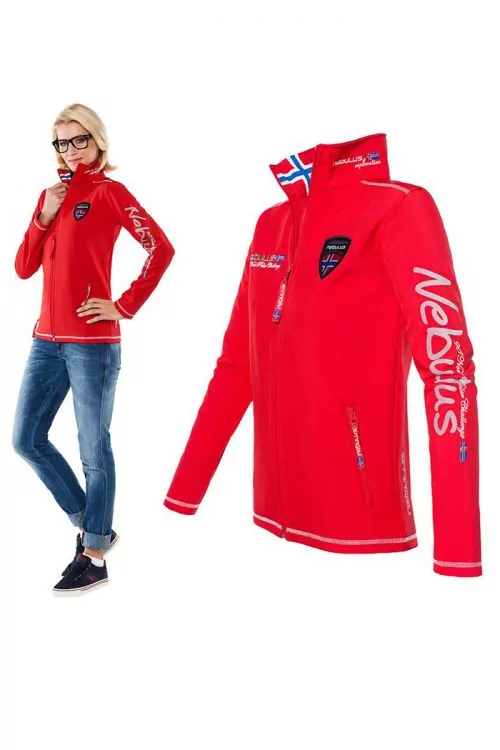 Дамско яке - суитшърт Nebulus Softshelljacke Styler Q1997  Червен  M  NEB-Q1997-RD-M