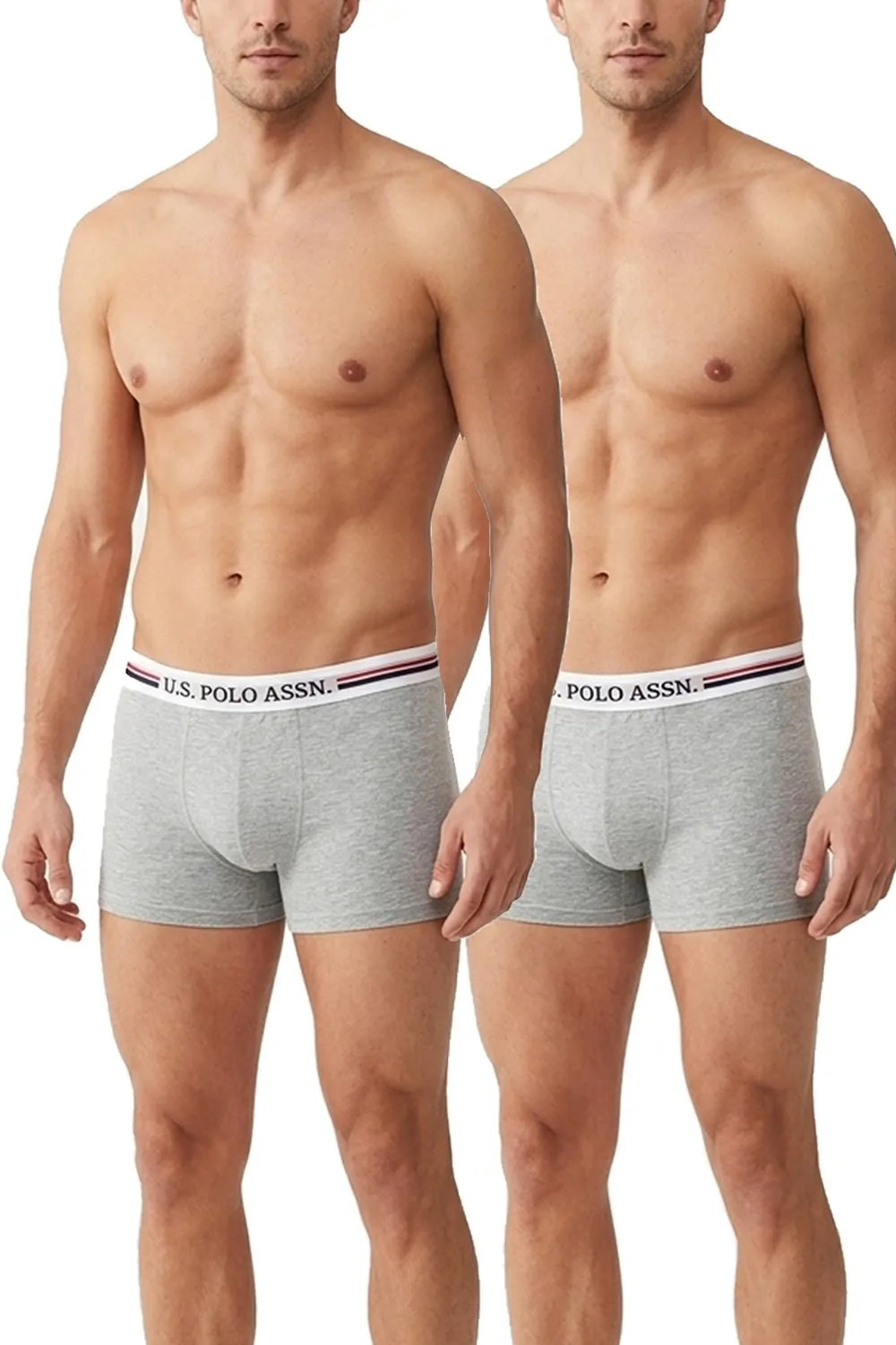 Комплект мъжки боксерки U S  POLO ASSN  BOX-USPO-2PK-M-GR-L  2 pack  Сив  L