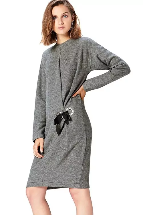 Дамска рокля Find 5618737-A15625  Тип oversized суитшърт  С дълги ръкави  Сив  S