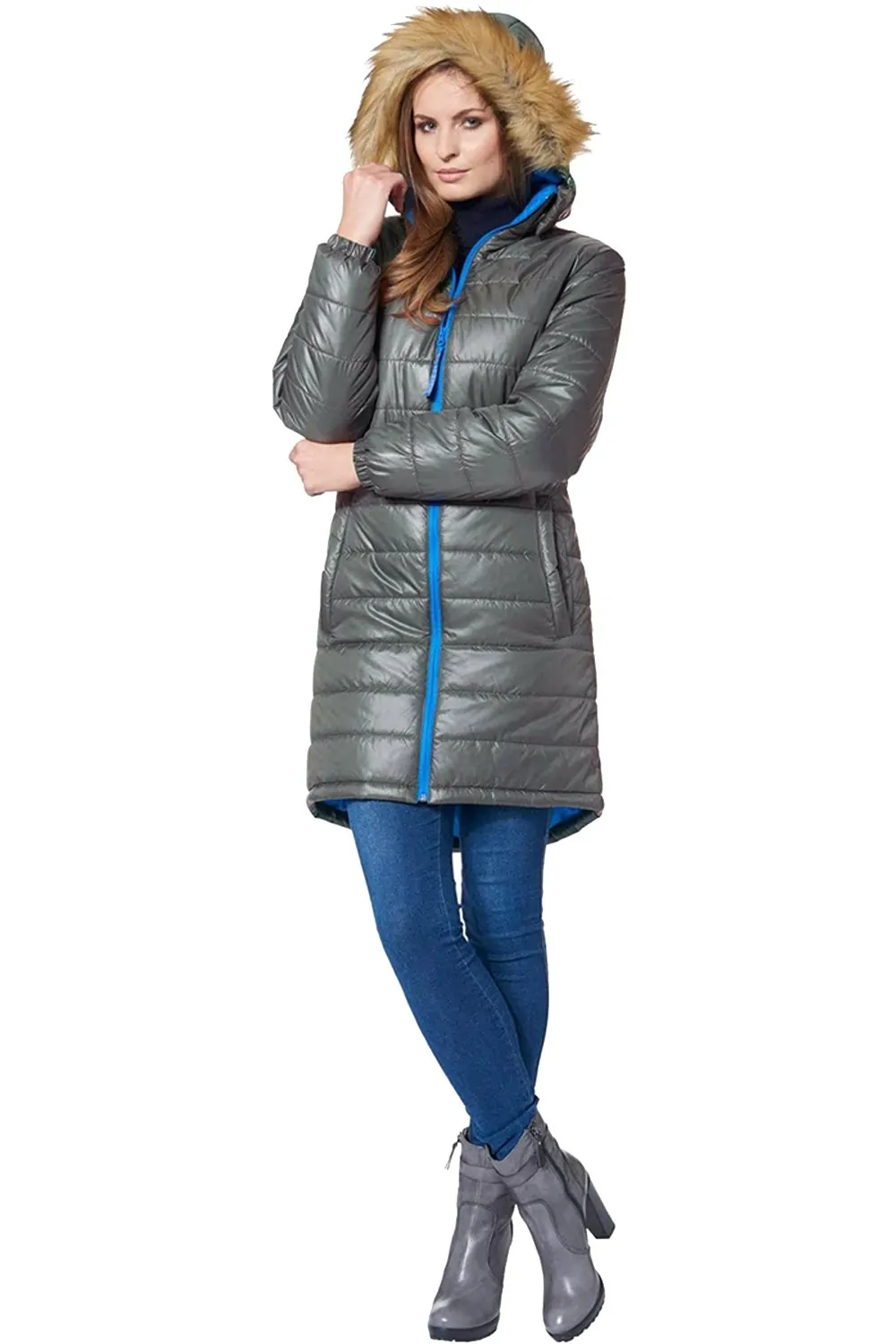 Дамско яке Malexxius Lucretia MALEX-LUCR-D-DGN-2XL  Дълго  Тъмнозелен  2XL