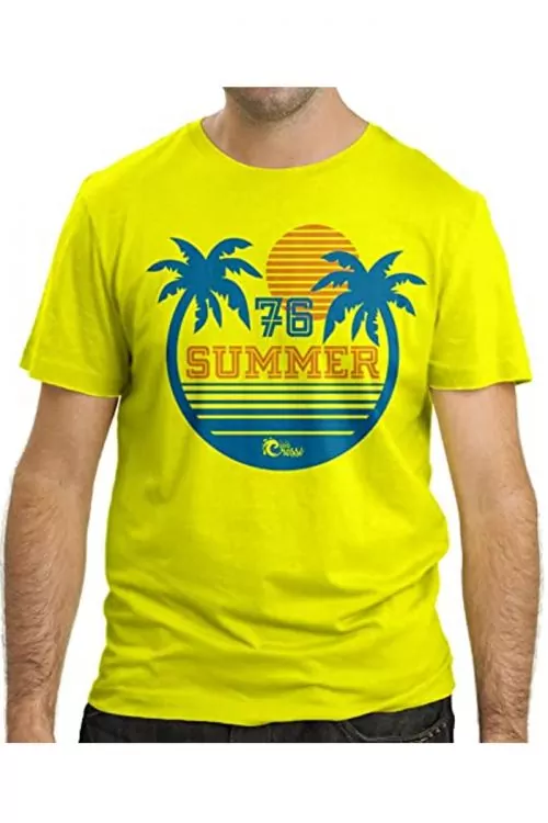 Мъжка тениска Cressi 094168-A3534  Summer 76  Жълт  L