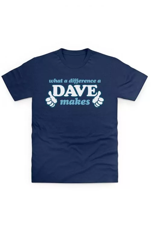 Мъжка тениска JUP What a Difference a Dave Makes TSHRT-DAV-MAKE-M-DBL-2XL  Тъмносин  2XL