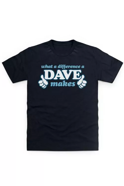 Мъжка тениска JUP What a Difference a Dave Makes TSHRT-DAV-MAKE-M-BK-L  Черен  L