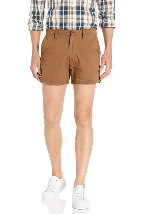 Мъжки къси панталони Find Goodthreads 8030803-A14783  Вътрешен шев 5инч 13 см  Каки  W34