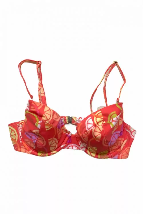 Дамски бански JUP Tiara Galiano DSW-21-94 b5782  Горна част  Полуподплатен  Ругулируеми презрамки  Оранжев  Размер 70C