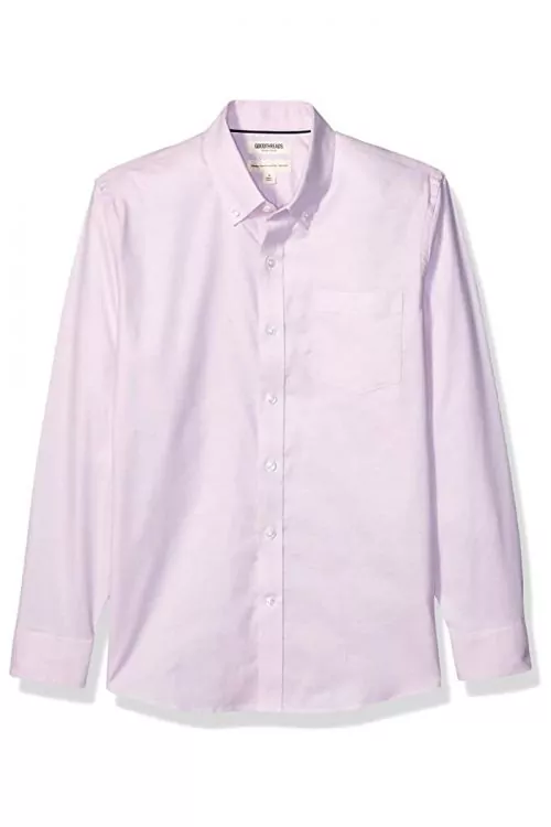 Мъжка риза Find Goodthreads 8989125-AZ14496  Oxford  Дълги ръкави  Джоб  Розов  S