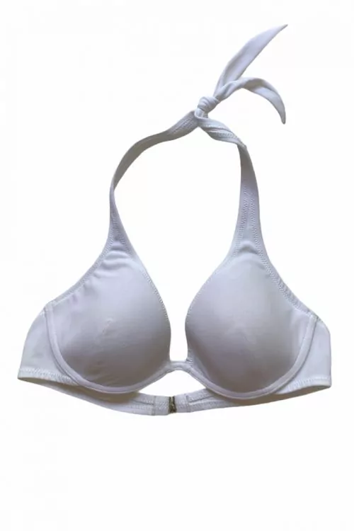 Дамски бански Golden Lady DSW-21-50 b5782  Горна част  Твърди чашки  Връзки през врата  Бял  75B