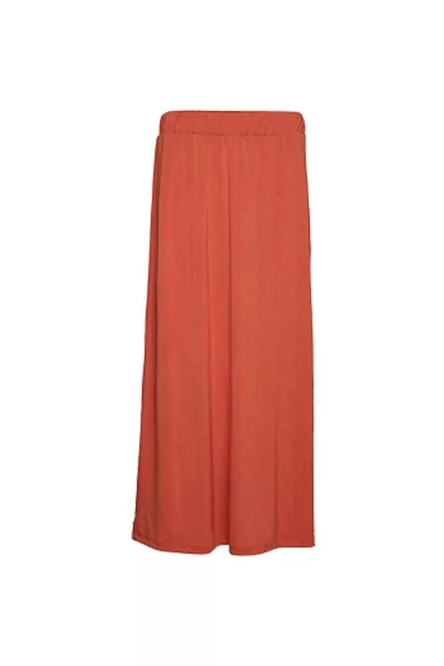 Дамска пола Mango 16070782 10-73  Дълга  С цепка  Оранжев  М
