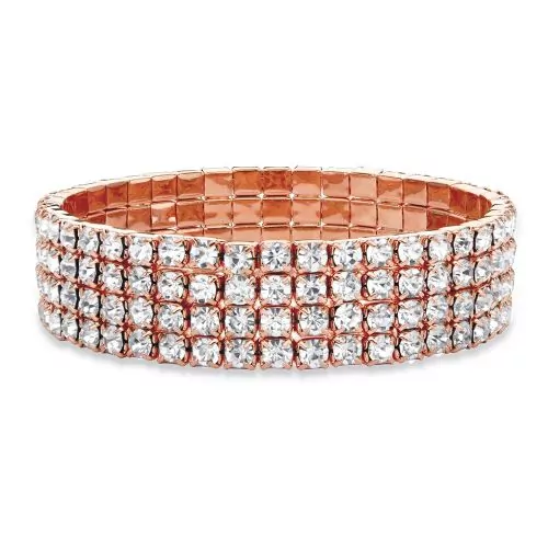 Дамска гривна The Veuer 16218373-11-26-630  4-Редна със SWAROVSKI ELEMENTS  Розово злато