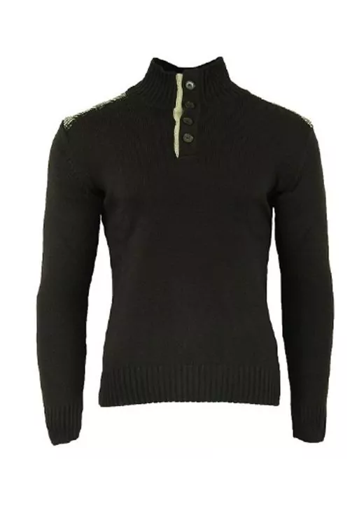 Мъжки пуловер Enzo Di Milano Brescihia 16226149 3-3-4  Тъмнокафяв  L