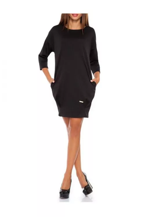 Дамска рокля JUP Cassie DRES-CASS-BK-LXL  Черен  L XL