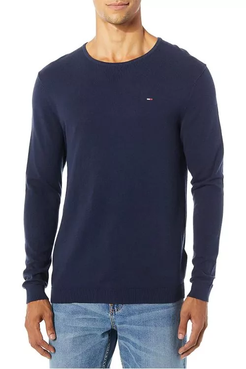 Мъжки пуловер Tommy Hilfiger Golf 16245176 10-91, Тъмносин, M