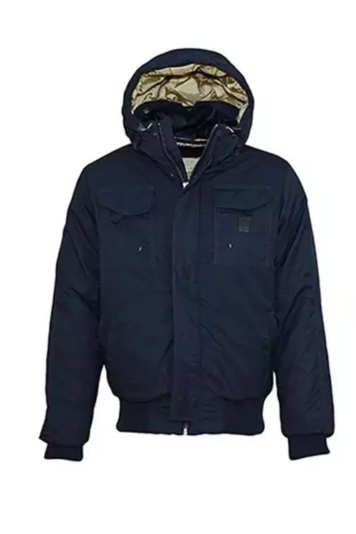 Мъжко яке Poolman 1304 701 16254705 -10-13  С качулка  Цип и копчета  Тъмносин  L XL