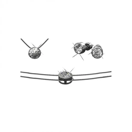Сет бижута Gleeven design Point of Light с кристали Swarovski Elements 16246236  11-26-126  Сребристи