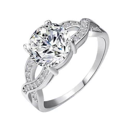 Пръстен The Veuer  16736443 11-26-670  С кристали Swarovski Elements  Сребрист  Размер 16мм