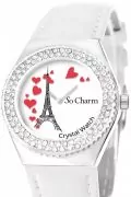 Дамски часовник So charm Paris MF318 16758493-11-26-399, Естествена кожа, Анимиран, С кристали Swarovski Elements, Бял_2