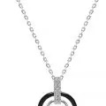 Колие The Veuer 16759610-11-26-224, С керамична висулка, Украсено с кристали Swarovski Elements, Сребрист_1
