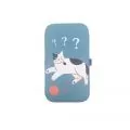 Комплект за маникюр и вежди в калъф и огледалце JUP Meow 193998-6 , Еко кожа, Ментово зелен_8
