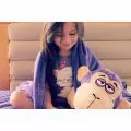 Одеало Cuddle Uppets 856038, Плюшено одеало Маймуна, играчка и одеало 2 в 1, 100x70cm, Лилав_2
