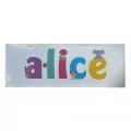 Пано с име JUP Alice Feel good 162860132 1-126, Дървена рамка, Бял,  42x15x 3 см_1
