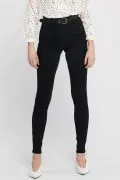 Дамски дънки Only 180407208 10-462, HIGH SKINNY FIT, Памучни, Черен, WS L30_6