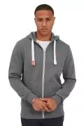 Мъжки суитшърт Solid 180000491 10-35, С качулка, 50% памук, Сив, XL 181033440_0