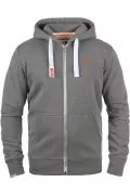 Мъжки суитшърт Solid 180000491 10-35, С качулка, 50% памук, Сив, XL 181033440_3