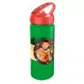 Детско шише за вода Studio 100 Флин и Фло 206859 1-97, Със сламка, 500 ml, Зелен/Червен, 18 см_0