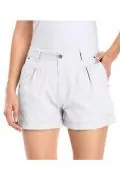 Дамски къси панталони JUP 181758499 10-50, Памучни, Бял, S_0