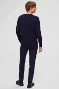 Мъжки пуловер Selected Homme AZ2198-182257180, Памук, Тъмносин, L_3