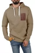 Мъжки суитшърт Solid OLLI 183582246, С качулка, Кафяв/пясъчен, XL_0