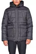 Мъжко яке edc by ESPRIT 182323182-10-16, Парка, Сваляща се качулка, Тъмносив, M_0