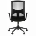 Офис стол hjh office 653100 LAVITA 2536216 33-29, Ергономичен, Въртящ се, Регулируеми подлакътници, Регулируема височина, Широка седалка, Черен_0