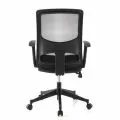 Офис стол hjh office 653100 LAVITA 2536216 33-29, Ергономичен, Въртящ се, Регулируеми подлакътници, Регулируема височина, Широка седалка, Черен_5