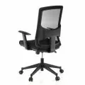 Офис стол hjh office 653100 LAVITA 2536216 33-29, Ергономичен, Въртящ се, Регулируеми подлакътници, Регулируема височина, Широка седалка, Черен_6