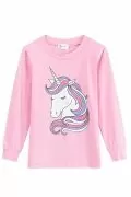 Детска пижама Jup Turmin 9291451 8865-2, 2 части, Еднорог, За момиче, 100% памук, Розов, 98 см_0