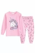 Детска пижама Jup Turmin 9291451 8865-2, 2 части, Еднорог, За момиче, 100% памук, Розов, 98 см_1