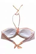 Дамски бански JUP Mana Milena DSW-21-80 b5782, Горна част, С връзки, Крем, Размер 40/L_1