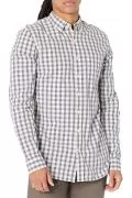 Мъжка риза Find Goodthreads 0928417-A14783, Standard Fit, Дълги ръкави, С джобче, Памук, Каре  Бежов, EU S_0
