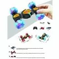Кола Chippo Cobo Snake Drift Car 188815, Кобо Снейк Дрифт С двоен дистанционен контрол, Въртяща се,  Трансформираща се конструкция, Свети, 27cm, Червен_8