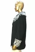 Дамско палто JUP #8594000 10-204, Вълна, Кашмир и Еко кожа, Черен, M-L/40-42_2
