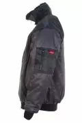 Mъжко работно яке LeikaTex 103046/8592 10-215, Зимно, Дебело, Подплата от тъкана кожа, Водоустойчиво покритие  Tex-Protector&reg;, Сив/Черен, 3XL_2